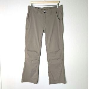 Prana Halle Convertible Hiking Stretch Beige Pant Women Size 12 Short Gorpcore